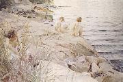 Anders Zorn ute Spain oil painting artist